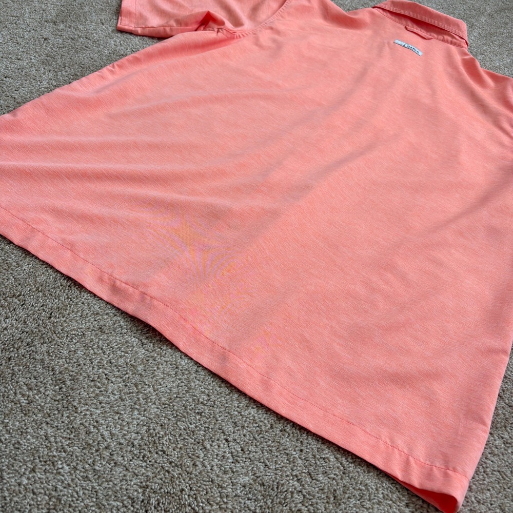 Habit Mens Fishing Shirt Large Coral Short Sleeve UPF 40 Vented Performance Top - Picture 9 of 16